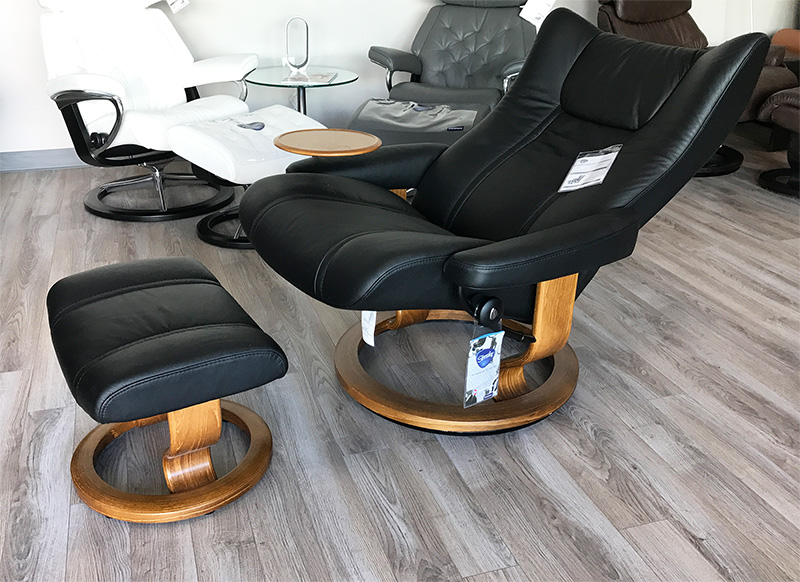 Stressless Wing Medium Leather Recliner Chair by Ekornes