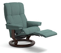 Stressless Mayfair LegComfort Power Extending Footrest with Classic Wood Base