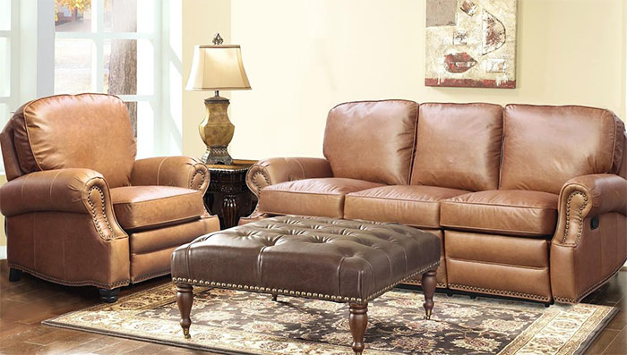 Barcalounger Leather Sectionals 40