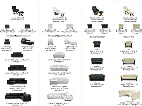 Stressless Recliner Chair Dimensions