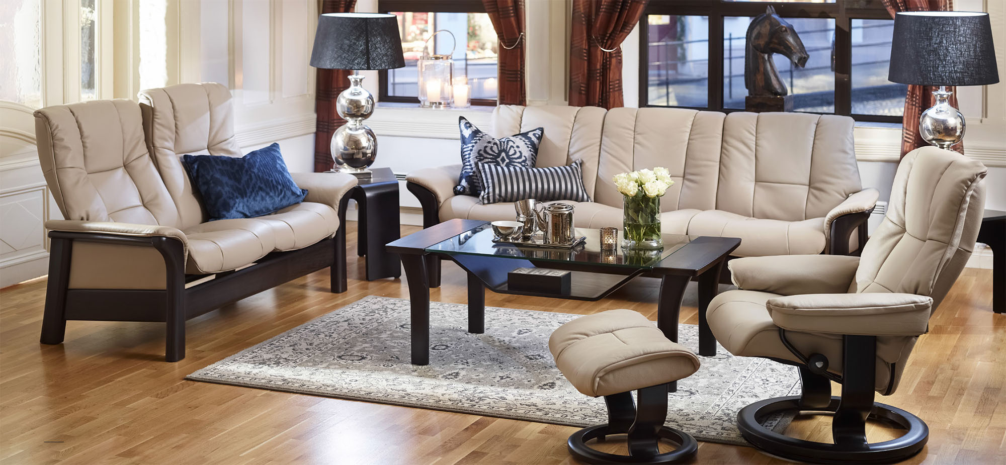 Ekornes Stressless Buckingham Low Back Sofa Buckingham Low Back Sofa By Ekornes