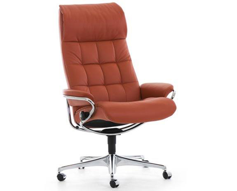 Ekornes Stressless London High Back Leather Office Desk Chair Stressless London High Back Office Desk Recliner Chair By Ekornes