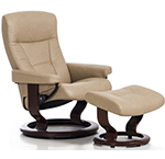 Stressless President Recliner Chairs and Ottoman