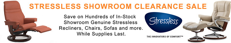 Stressless Recliner Chair, Loveseat and Sofa Clearance Specials