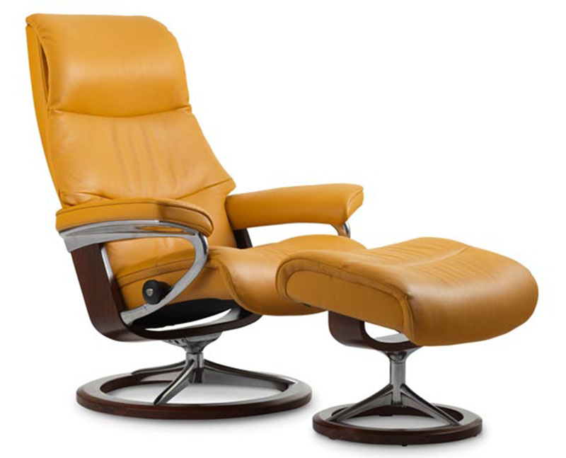 Stressless View Power LegComfort Footrest Recliner Chair by Ekornes -  Ergonomic Furniture