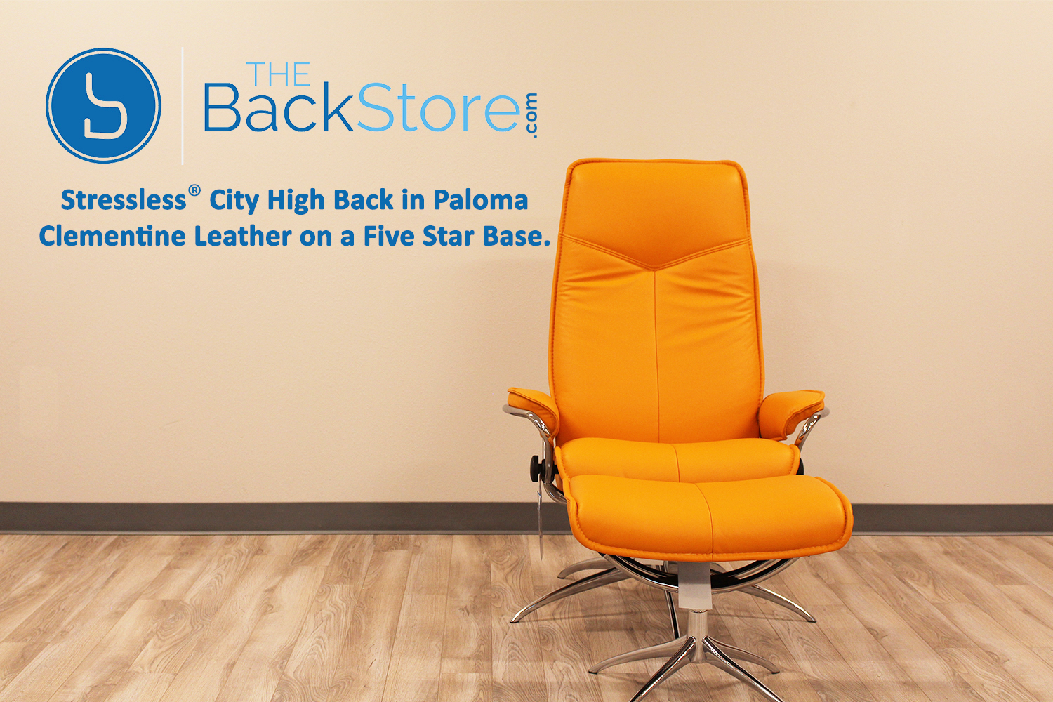 Stressless City High Back Paloma Clementine Leather Recliner Chair