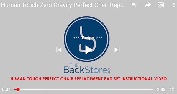 Human Touch Zero Gravity Perfect Chair Replacement Leather Pad Sets and Armrest Pads Instructional Video