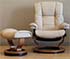 Stressless Mayfair Paloma Leather Recliner Chair and Ottoman