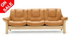 Stressless Buckingham Low Back Sofa, LoveSeat, Chair and Sectional by Ekornes